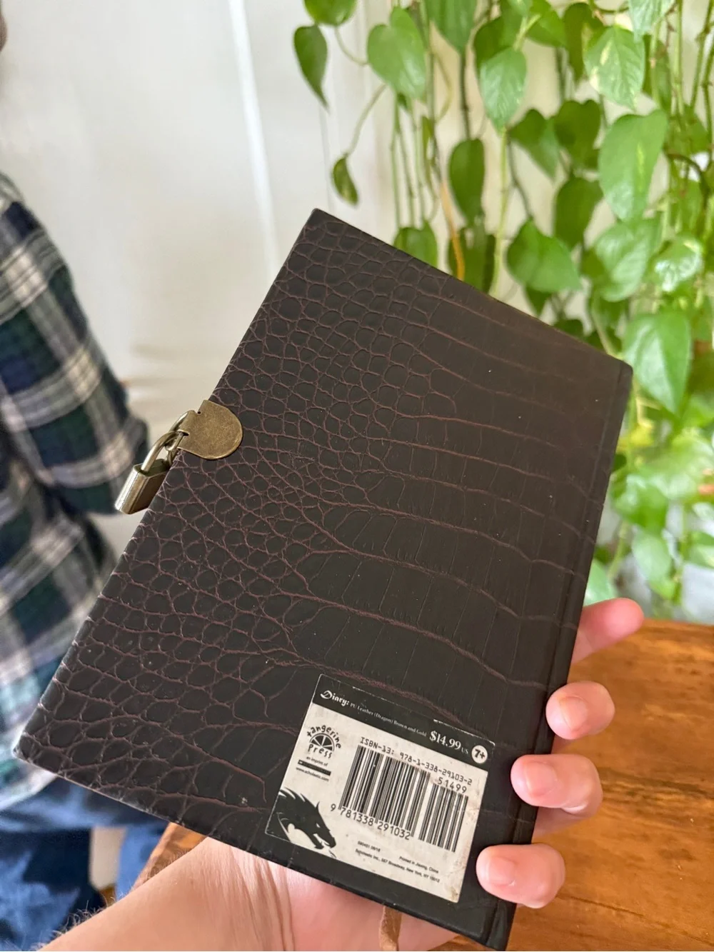 Tangerine Black Journal with Gold Dragon Emblem